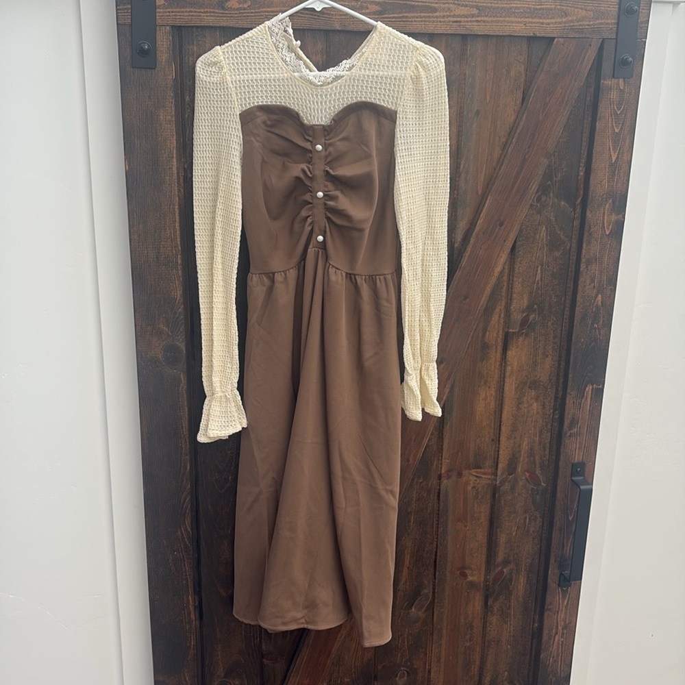 Lace Detail Long Dress